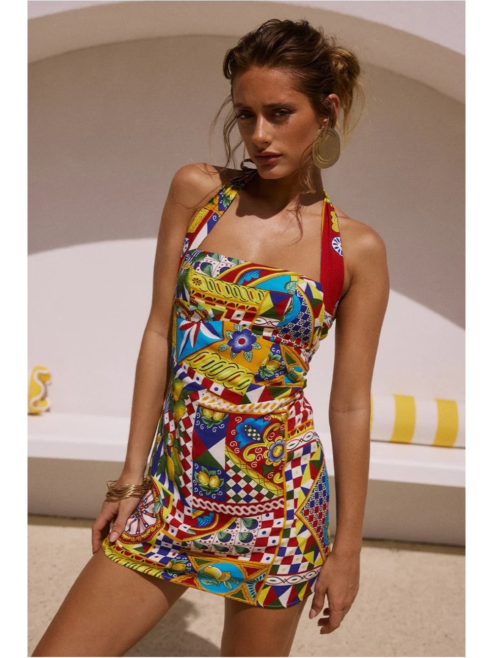 Seven Wonders Aera Phaedra Halter Mini Dress